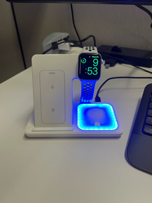30W LED Fast Wireless Charger Stand 3 in 1 Charging Station™